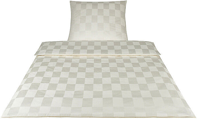 ELEGANTE Damast-Bettwäsche "" 70x90cm/140x200cm (Creme) creme   2244A