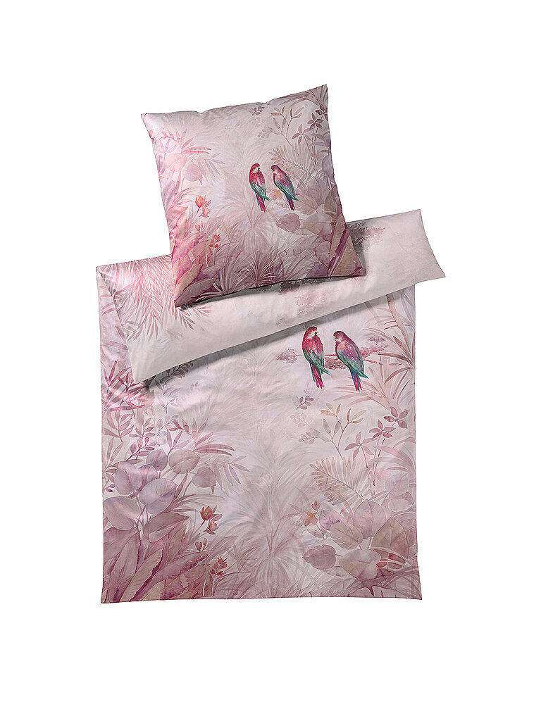 ELEGANTE Satin Bettwäsche 70x90cm/140x200cm Belize Rose rosa   2338A