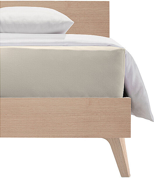 FLEURESSE Jerseyspannleintuch Elasto Comfort XL Boxspringbett 100x200 Sand beige   COMFORT XL 1119