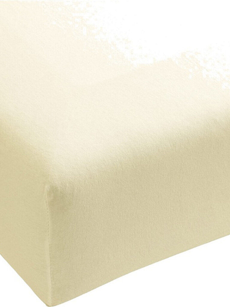 FORMESSE Jersey-Spannleintuch "Bella Donna"  90/190 cm - 100/220cm (Wollweiss) beige   03704