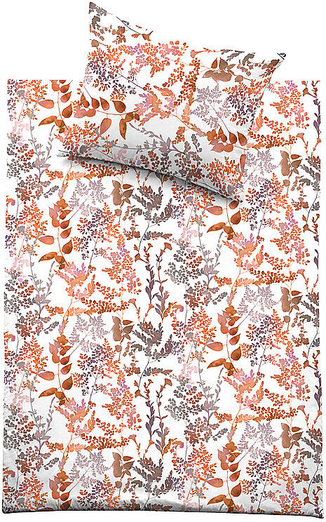 FUSSENEGGER Premium Satin Bettwäsche 70x90cm/140x200cm Orange orange   4004