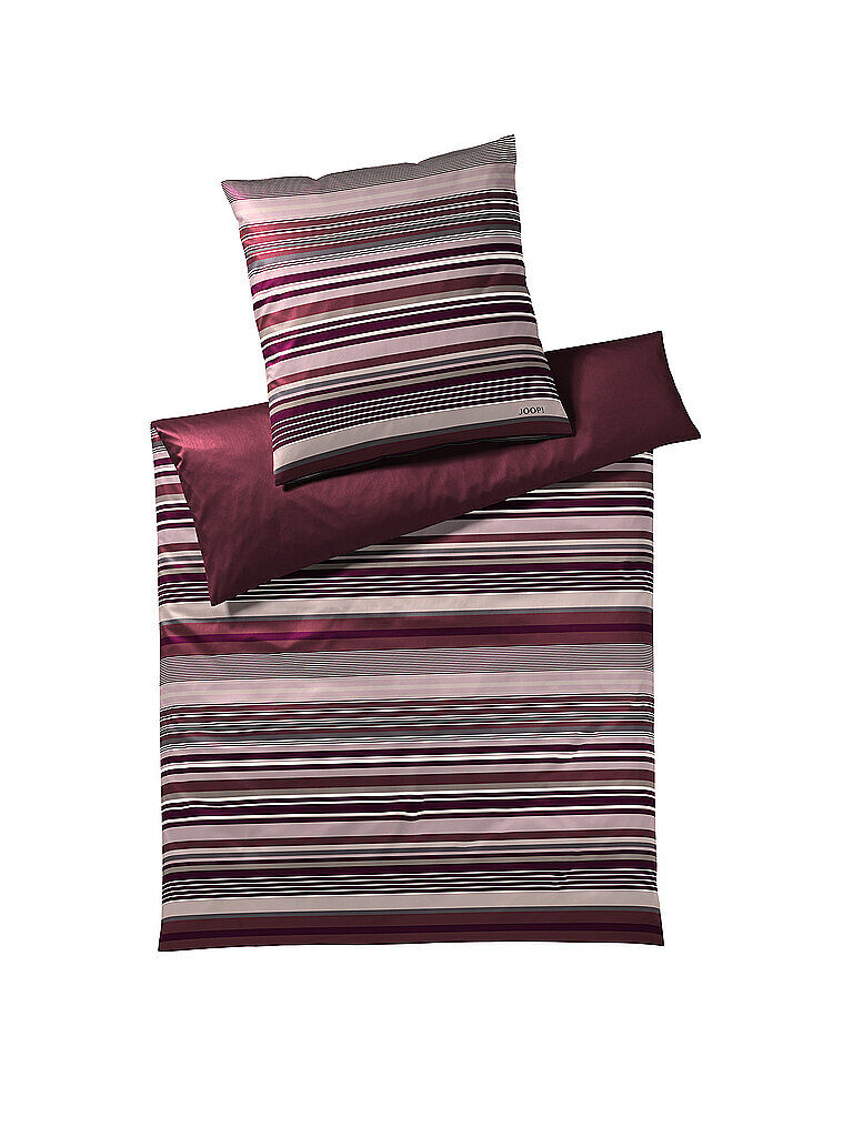 JOOP Satin Bettwäsche 2x 70x90cm / 200x200cm Micro Lines Rose rosa   4099A