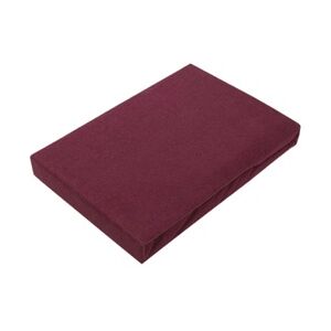 EXKLUSIV HEIMTEXTIL Jersey Spannbettlaken Premium  Marke 90 - 100 x 200 cm Bordeaux