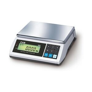 CAS Software CAS EDM, geeichte Kompakt-, Zählwaage für Kontrollwägungen, Inventur, Kommissionierung, Dosieren/Portionieren. Wiegen bis 30 kg (5 g)