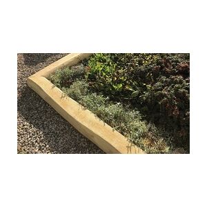 Garten Holzschwelle Robinie, naturbelassen - Gartenschwelle lieferbar in Länge 200 cm