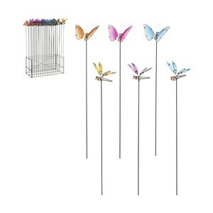 Mica Decorations Gartenstecker Schmetterling oder Libelle 99 x 64 x 37 cm