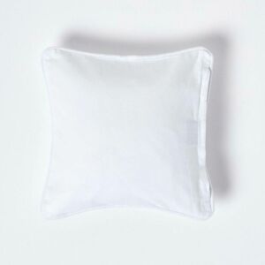 Weißer Kissenbezug aus Baumwolle, 30 x 50 cm - Weiß - Homescapes