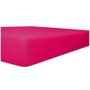 WÄSCHEFABRIK KNEER E.K. Kneer Vario-Stretch Spannbetttuch oneflex für Topper 4-12 cm Höhe Qualität 22 Farbe fuchsia 200x200 cm