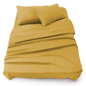 Blumtal Bettlaken - Pflegeleichtes Premium Mikrofaser Bettuch Mit Ökotex - Wie Neu Spicy Mustard - Gelb 135x190 / 220 x 275 cm / 50x80 (2x)