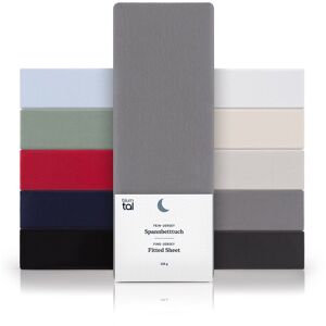 Blumtal® Basics Jersey Spannbettlaken 120x200cm -Oeko-Tex Zertifiziert, 100% - Sehr Gut