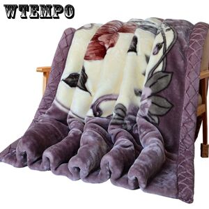 Wtempo Winter Decke Bett Weiche Korallen Flanell Flanell Decke Faux Pelz Nerz Einfarbig Sofa Abdeckung Bett Abdeckung Plus Samt Atmungsaktive Blatt