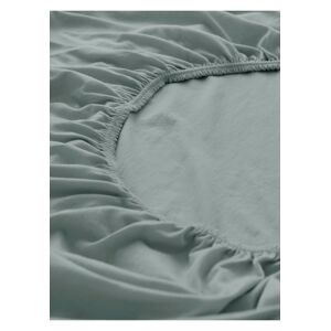 hessnatur Jersey-Spannbetttuch aus Bio-Baumwolle - grün - Größe 90-100x200 cm