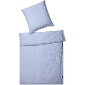 elegante Breeze Kinderbettwäsche aus Halbleinen - bleu - 100x135 / 40x60 cm