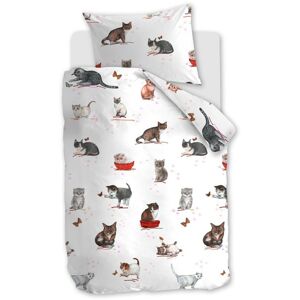 Beddinghouse Cute Cats Kinderbettwäsche aus Renforcé - multi - 100x135 / 40x60 cm
