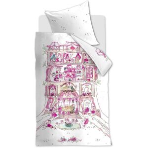 Beddinghouse Mousehouse Kinderbettwäsche aus Renforcé - pink - 100x135 / 40x60 cm