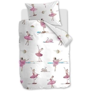 Beddinghouse Swanlake Kinderbettwäsche aus Renforcé - pink - 100x135 / 40x60 cm