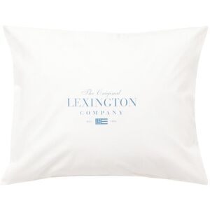Lexington Printed Kopfkissen-Bezug aus Bio-Baumwoll-Popelin - white/blue - 50x70 cm