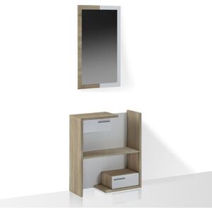 Tomasucci kiara wood ingresso con finiture in rovere e larice bianco a poro