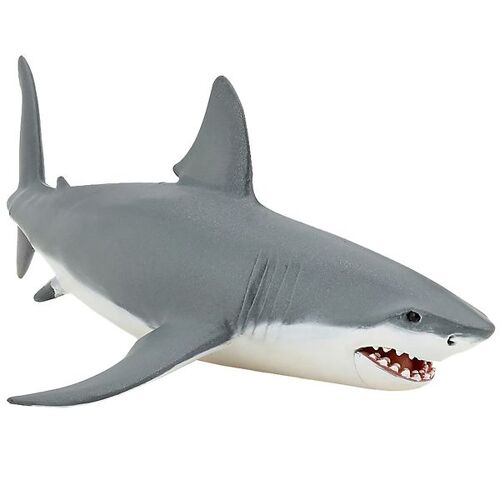 Papo Weißer Hai - L: 18 cm - Papo - One Size - Spielzeugtiere