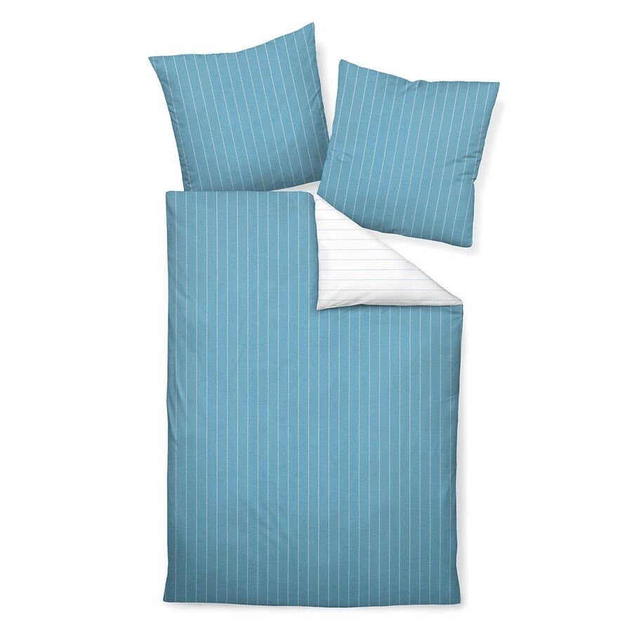 Traumschlaf Traumschlaf Mako-Soft-Seersucker Wendebettwäsche Tango aqua