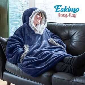 Noname Snug Rug Eskimo Hoodie Blå