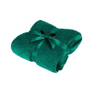 Fleece tæppe 200x220 cm TEESA - grøn