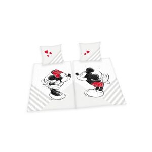 MCU Mickey og Minnie Mouse Sengetøj Partnerpakke- 100 procent bomuld
