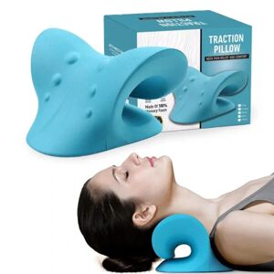 Megabilligt Hukommelseshukommelse med nakke Stretch Pillowfoam - Nack og Axel Spasement - Nack Pillow blå