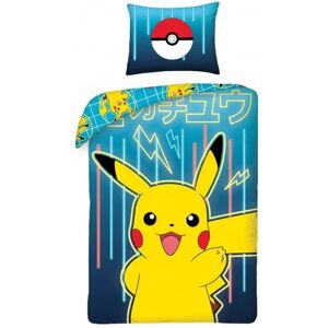 Pokémon Pokemon Neon Duvet Cover Bed 140x200 + 70x90cm Multicolor