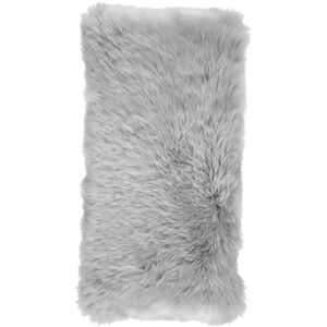 Natures Collection Cushion of New Zealand Sheepskin 28x56 cm - Light Grey