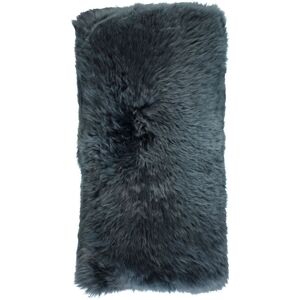 Natures Collection Cushion of New Zealand Sheepskin 28x56 cm - Navy