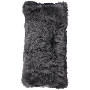 Natures Collection Cushion of New Zealand Sheepskin 28x56 cm - Steel