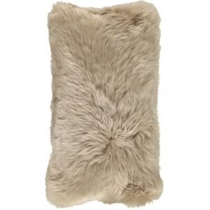 Natures Collection Cushion of New Zealand Sheepskin 28x56 cm - Warm Sand