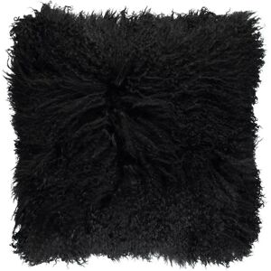 Natures Collection Cushion of Tibetan Sheepskin 40x40 cm - Black