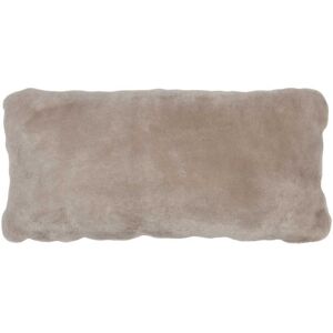 Natures Collection Moccasin New Zealand Sheepskin Cushion 28x56 cm - Silver Grey