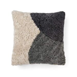 Natures Collection Pattern Collection Cushion New Zealand Sheepskin 45x45 cm - Anthracite/Pearl/Graphite