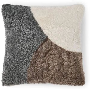 Natures Collection Pattern Collection Cushion New Zealand Sheepskin 45x45 cm - Taupe/Graphite/Pearl