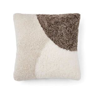 Natures Collection Pattern Collection Cushion New Zealand Sheepskin 45x45 cm - Taupe/Pearl/Ivory