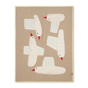 Ferm Living Bird Quilted Blanket 80 x 110 cm - Sand