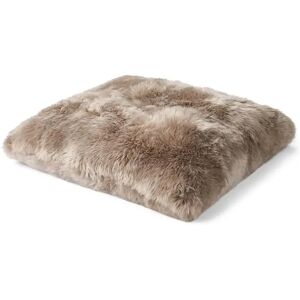 Natures Collection Maxi Float Cushion New Zealand Sheepskin Long Wool Double Side 90x90 cm - Taupe