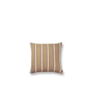 Ferm Living Brown Cotton Cushion 50x50 cm - Stripe