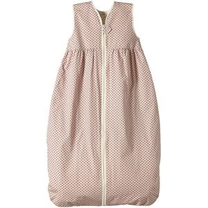 Lana natural wear Lana Baby Summer Sleeping Bag Dots with Molleton Lining Made from 100% Organic Cotton GOTS, Pink (dots rose water-ombre blue 9306)