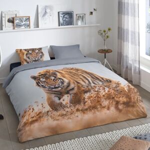 Good Morning sengetøj TIGER 200x200 cm flerfarvet