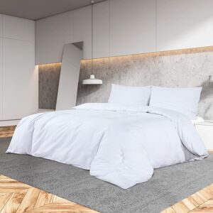 vidaXL sengetøj 155x220 cm let mikrofiberstof hvid