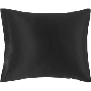 Lenoites Mulberry Silk Pillowcase 50x60 cm Black