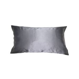 Soft Cloud Mulberry Silk Pillowcase Charcoal 40x80 cm. (U)