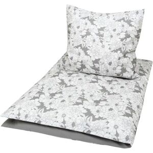 Müsli Baby sengetøj 70x100 cm - Blooming grey - 100% økologisk bomulds sengetøj -