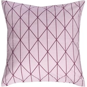 Borg Living Pudebetræk 60x63 cm - Graphic Rose - Lyserød  - 100% Bomuld