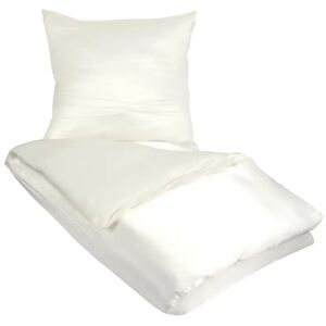Butterfly Silk Silke sengetøj 200x220 cm - Ensfarvet hvidt sengetøj til dobbeltdyne - 100% Silke -