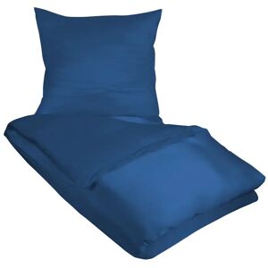 Butterfly Silk Silke sengetøj - 140x200 cm - Ensfarvet blåt sengetøj - Sengesæt i 100% Silke -
